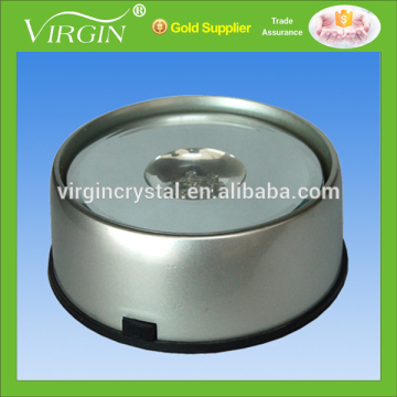Round led light rotating base with11 lights for crystal model display