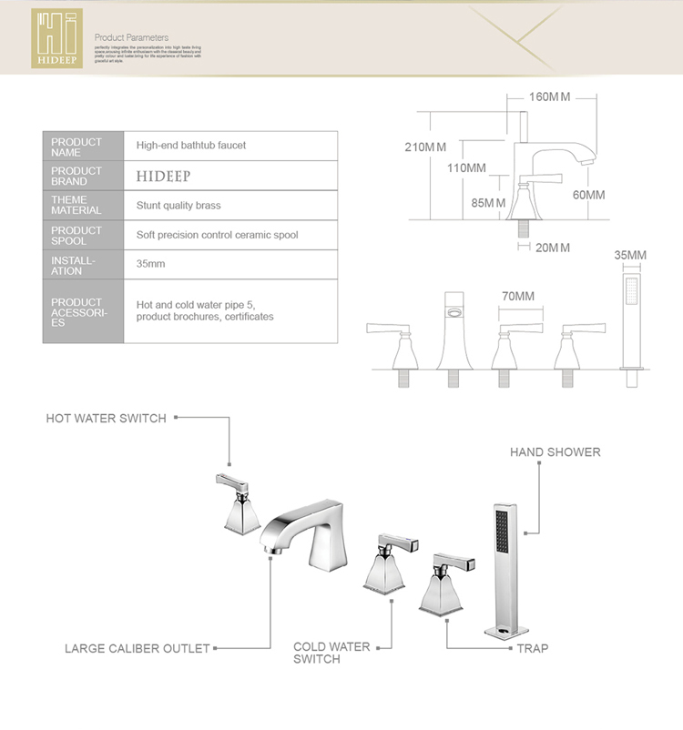 Bathtub Shower Faucet