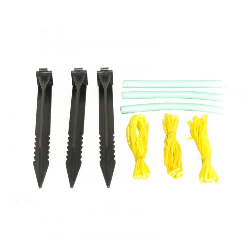 Kit de support de piquet d&#39;arbre Pieu en plastique noir