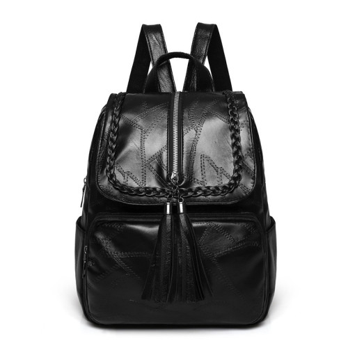 Spring new leather shoulder bag backpack