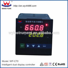 Dual display digital pressure/temperature controller with alarms