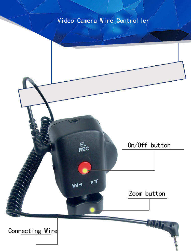 Camera Jimmy Crane Shutter Release Zoom Remote Controller E-DV For Sony Canon Panasonic camera tripod stand professional