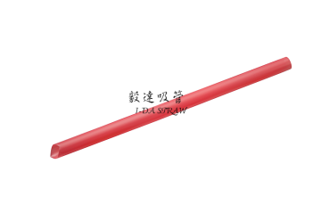 Disposable pp plastic red drinking straw