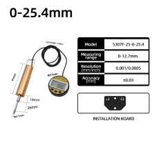 0-25.4mm Digital Display Steel Dial Indicator