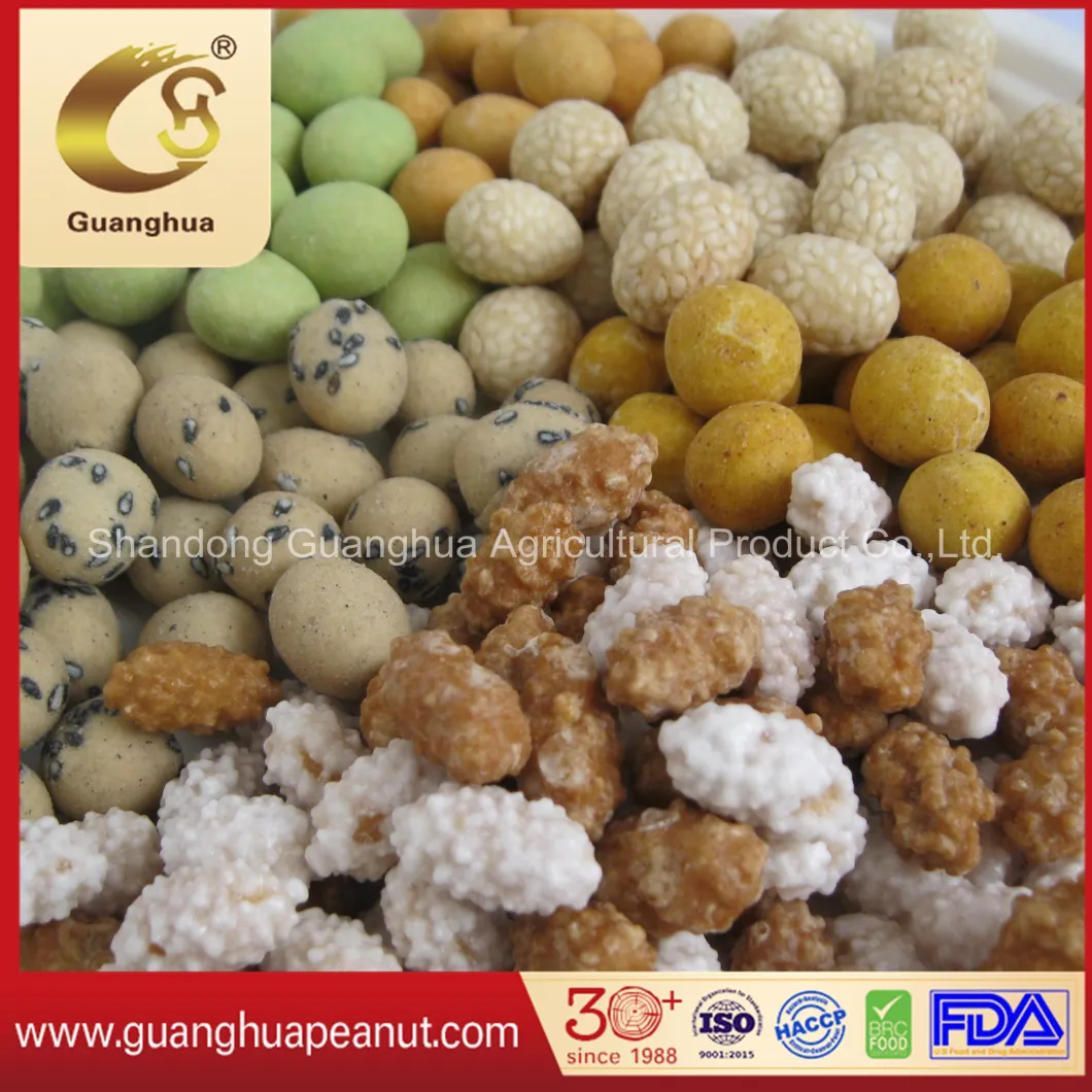 Best Selling Wasabi Coated Peanut Snacks Crispy Peanut Kernels