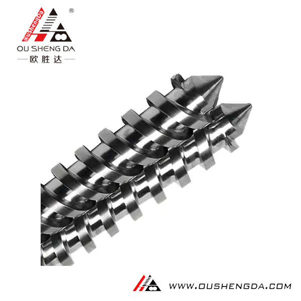 bimetallic nitride chrome parallel twin screw untuk aksesori garisan pembuatan extruder / alat ganti untuk mesin penyemperitan