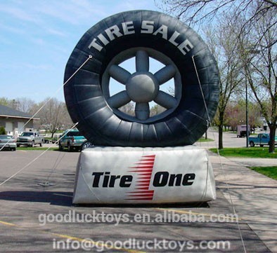 inflatable tire advertising, tire for sale, inflatable tire balloon