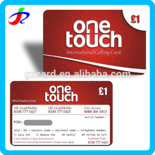 Telecommunications industry prepaid Scratch Card free design and free samples