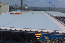 Waterproof coiled membrane production line