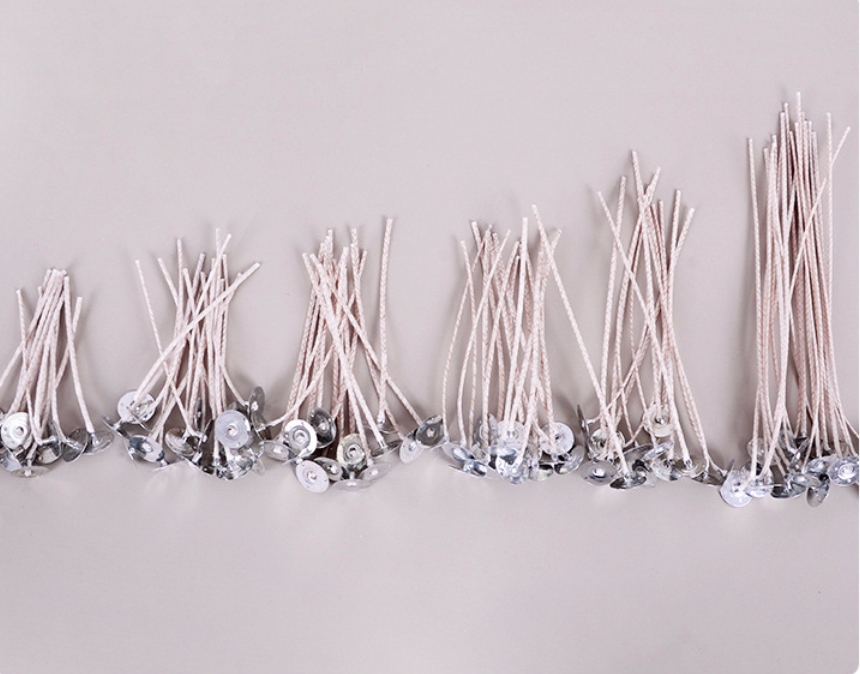 Баваўняная свечка кнот 6 папярэдне закладзены для свечкі