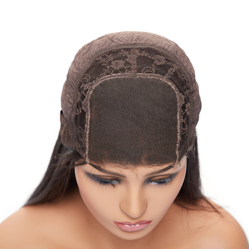 Arebella Dropshipping Vendor High Density Natural Hair Line  18inch  T1B/99J 4*4  Lace Front   Wigs