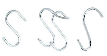 Metal iron display hook chrome iron wire s-shaped hook