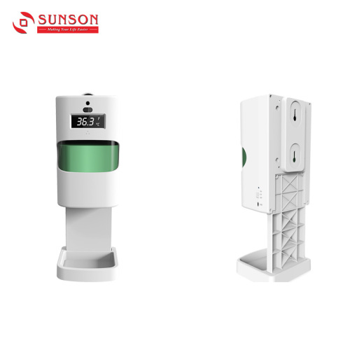Hauttemperatur-Screening mit Händedesinfektionsspender