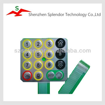 China supplier custom prototype membrane keypads