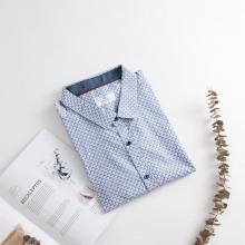 Men's Blouse Cotton Long-sleeve Regular Fit Print Shirts