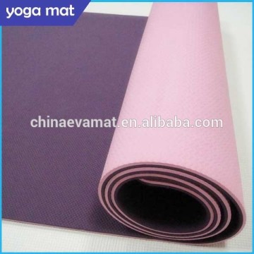 Eco-friendly Non Slip Double Colors TPE Yoga Mat