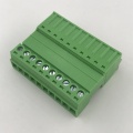 10 pin 12-24 AWG pluggable spring terminal block