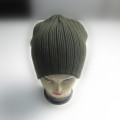 Men Acrylic Rib Knitted Beanie With Fleece Lining