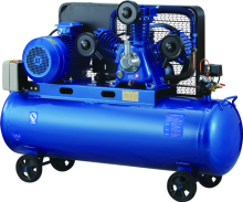 Belt driven high pressure air compressor