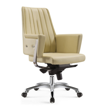 Heated ergonomic genuine leather reclining chair