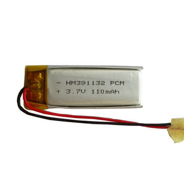 Small rechargeable 3.7V, 90mAh li-po battery ,Certificates: CE, UL, RoHS,OEM/ODM service