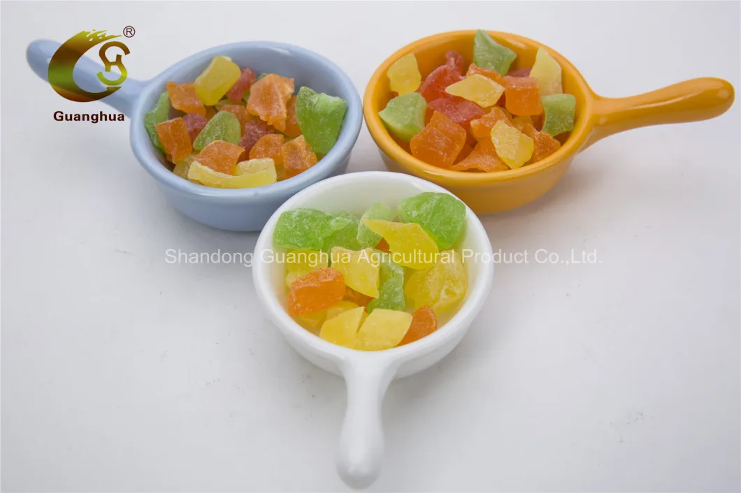 Best Selling Natural Taste Papaya Dices Colored Dices