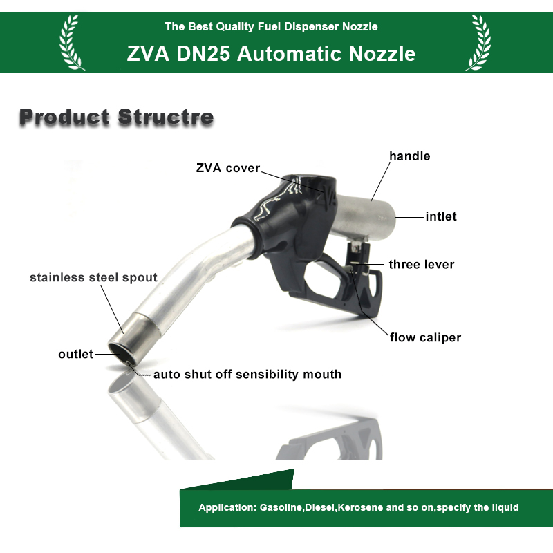 Best Price high flow ZVA 25 Automatic Fuel Nozzle