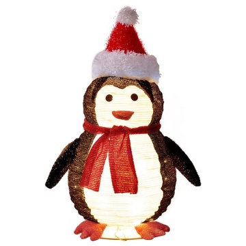 LED Warm White Lights Reusable 2FT Christmas Penguin Decorations for Indoor/Outdoor Xmas Holiday