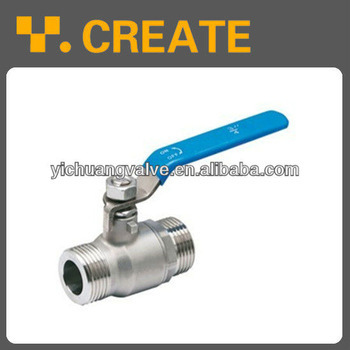 2pc male thread ball valve