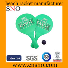 Promotional wood beach tennis racket/beach paddle /beach bat set