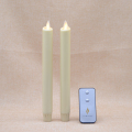 8 Inch Ngà di chuyển ngọn lửa Battery Operated Taper Candle