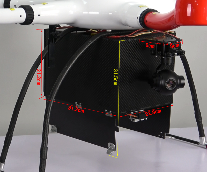 UAV delivery box for remote rescue and emergence