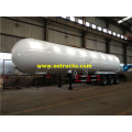 60CBM Tri-axle LPG Trailers za utoaji wa gesi