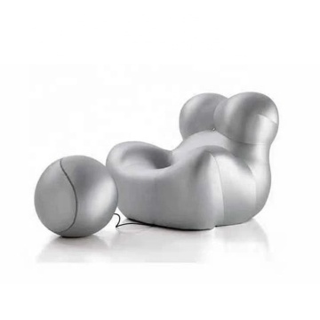 Fiberglass Silver Hug Chair for Lounge Living Room