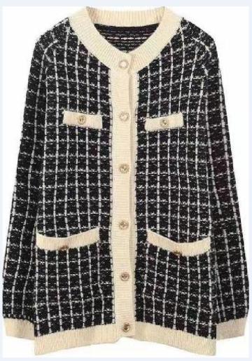 Hot Selling Custom women tweed sweater