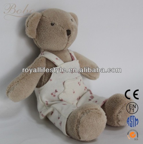 Plush and stuffed teddy bear animal baby toys with clothes