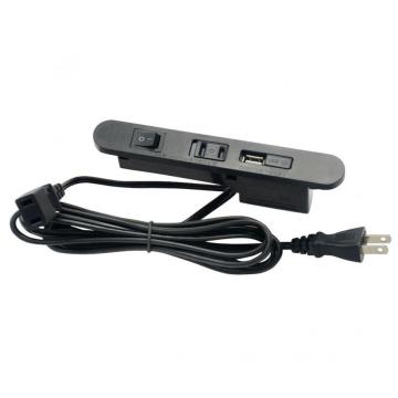 JP Desktop Power Outlets With USB&Switch