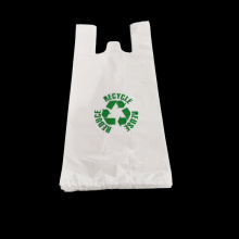 Bolsa de plastico con impresion personalizada de fabrica bolsa de camisetas de polietileno para compras