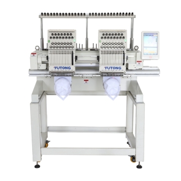 Two Head Indian Embroidery Machines - Double Embroidery Machine for Caps and Tubular Items