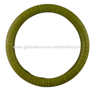 Steering Wheel Cover with White Rubber Ring, OEM Orders Welcomed