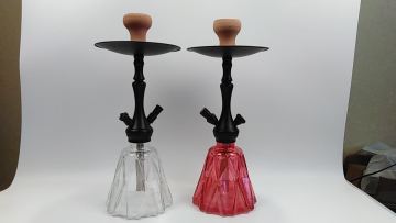 Woyu al fakher kalound  high quality gold  Zinc alloy glass shisha hookah