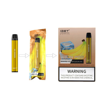 Eu recebo 600 Puffs descartáveis ​​caneta vape