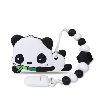 BPA Free Silicon Teether mit Schnullerclip