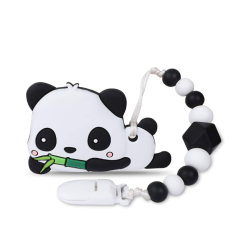 BPA Free Silicon Teether mit Schnullerclip