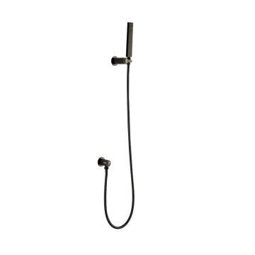 Gun Metal Shower Holder With Hand Shower Set