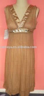 ladies' 100% silk dress