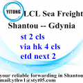 Global International Ocean Freight from Shanou to Gdynia