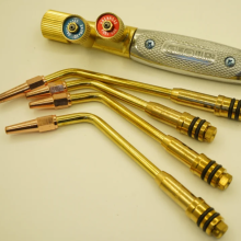 Copper Oxy/Acetylene Gas Welding Torch with 3 Welding Tips