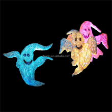 Commercial Halloween Zoo Displays: Outdoor 3D Illuminated Ghost Sculptures