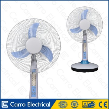 Delicate Promotional Travel Rechargeable Table Fan With Led lights